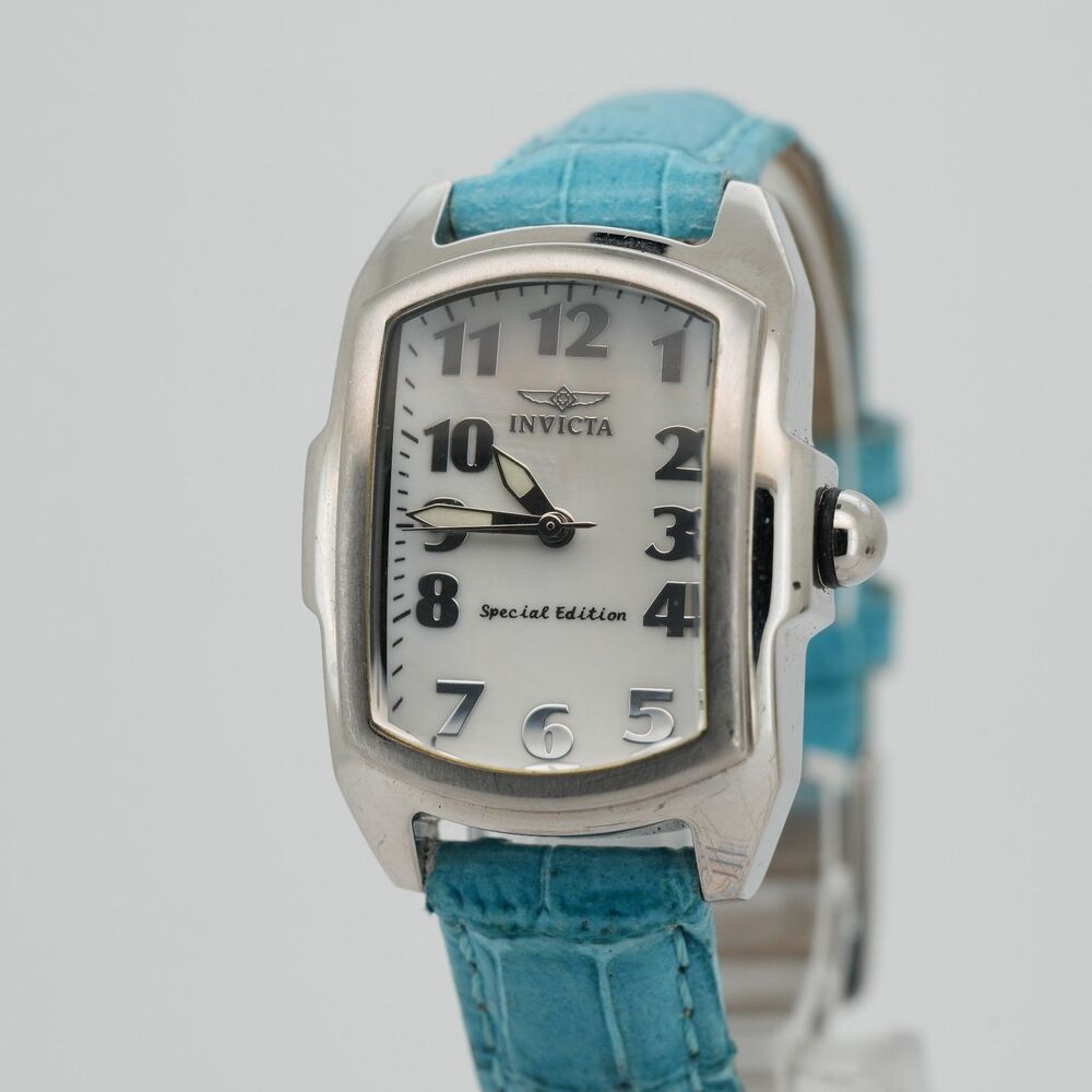 Invicta Lupah Lady 14946 29mm White Mother of Pearl Dial Quartz Watch RUNNING